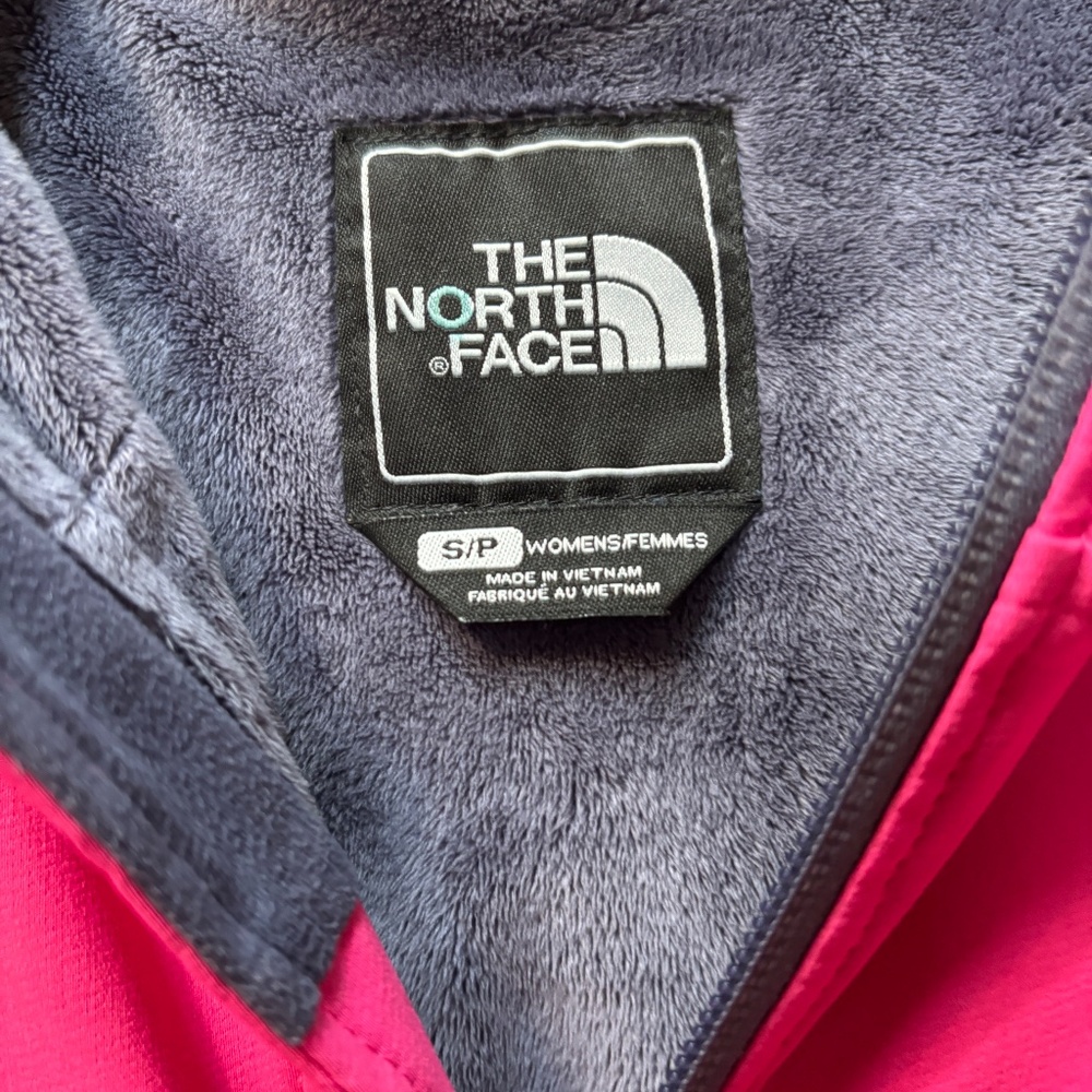 North Face Lined Hooded Zip PinkJacket Size S - Picture 2 of 9